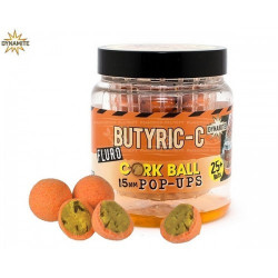POP UP DYNAMITE BAITS BUTYRIC C FLURO CORKBALL POP-UPS 15MM