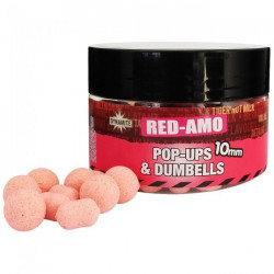 POP-UPS &DUMBELLS DYNAMITE BAITS RED-AMO PINK 10MM