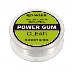 POWERGUM METHOD FEEDER KONGER 0.6MM 4KG 10M SHOCK ABSORBER CLEAR