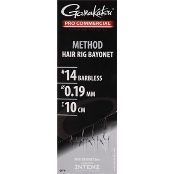 RIG GAMAKATSU METHOD HAIR RIG BAND NR.14/0,19MM/10CM 8BUC/PL