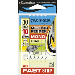 RIG METHOD FEEDER PE FAST STOP KAMATSU CHINU MONOFILAMENT 5BUC 10CM, NR.12, 0.20MM