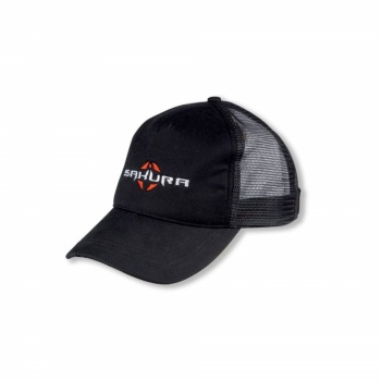 SAPCA SAKURA CASQUETTE NOIRE MESH