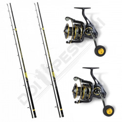 SET 2 LANSETE BLACK CAT PERFECT PASSION XH-S 3.0M + 2 MULINETE SOMN BLACK CAT BUSTER