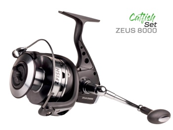 SET LANSETA ZFISH CATFISH FIGHTER 2.85M 100-300G + MULINETA ZEUS ZX 8000 - Img 3