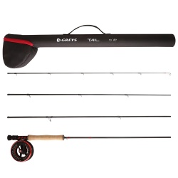 SET PESCUIT LA MUSCA GREYS TAIL ROD. REEL & LINE COMBO 3.96M 9LINE 4PC/ 9/10 Reel / SH9F Line