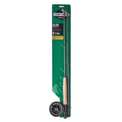 SET PESCUIT LA MUSCA SHAKESPEARE ELITE ROD, REEL, LINE & LEADER COMBO 9' 4PC / 5/6 WF6+56 (20LB NYLON BACKING)