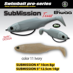 SHAD BIWAA SUBMISSION 4 10CM 11 IVORY 4BUC/PLIC