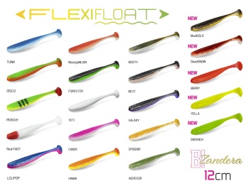 SHAD DELPHIN ZANDERA FLEXIFLOAT UVS / 5BUC 12CM / REDFACE