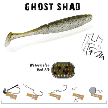 SHAD GHOST HERAKLES 10cm WATERMELON RED FLK