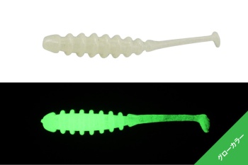 SHAD JACKALL TIDEBEAT 2.0INCH GLOW 8BUC/PL