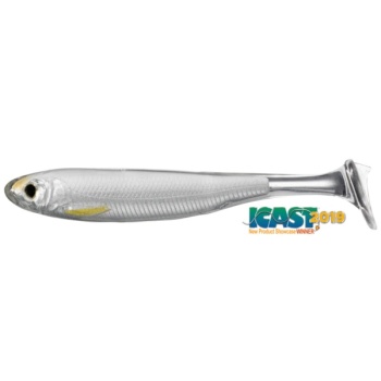 SHAD LIVE TARGET SLOWROLL SHINER PADDLE TAIL 10CM 134 SILVER/PEARL