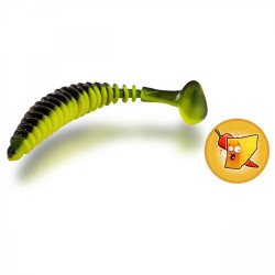 SHAD PADDLER MAGIC TROUT T-WORM 1.5G 5.5CM NEON GREEN BLACK CHEESE