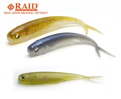 SHAD RAID FISH ROLLER 3 8.9CM 072 STEALTH FISH 7BUC/PLIC