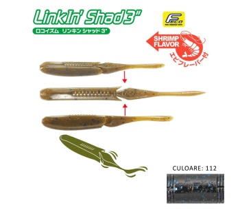 SHAD TIEMCO LINKIN SHAD 4 10CM CULOARE 112 9BUC/PLIC
