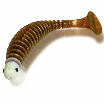 SHAD WORM BLACK CAT 25G 17CM MOTOR OIL - Img 2
