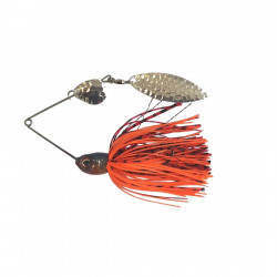SPINNERBAIT BERTI COLORADO + SALCIE ROSU NEGRU ORANGE 14G