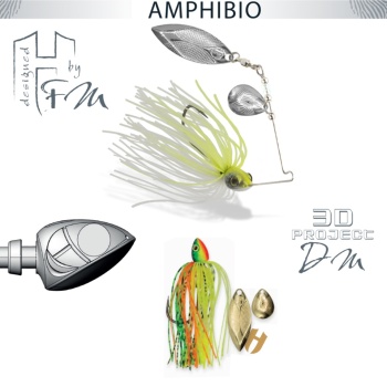 SPINNERBAIT HERAKLES AMPHIBIO TANDEM 3/8oz 10.5gr Fire Tiger
