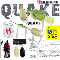 SPINNERBAIT HERAKLES QUAKE 1 1/2oz 42gr Black/Red