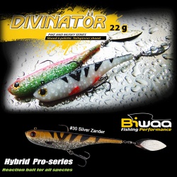 SPINNERTAIL BIWAA DIVINATOR JUNIOR 14CM 22GR 30 SILVER ZANDER
