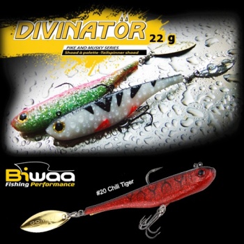 SPINNERTAIL BIWAA DIVINATOR MEDIUM 18CM 35GR 23 NORTHERN PIKE