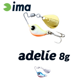 SPINNERTAIL IMA ADELIE 8 18MM 8GR 002 BLUE PLATED