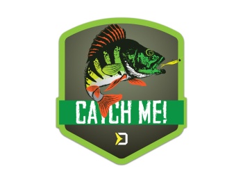 STICKER DELPHIN CATCHME BIBAN / 9X8CM