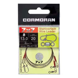 STRUNA CORMORAN 7X7 CU VARTEJ SI AGRAFA 30CM/9KG 2BUC/PLIC