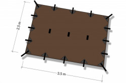 TENDA M PRELATA COYOTE BROWN DDHAMMOCKS 350 X 240CM