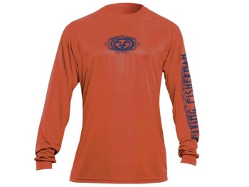 TRICOU FLYING FISHERMAN LOGO PERFORMANCE TEE BURNT ORANGE