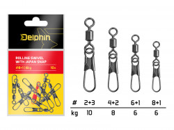 VÂRTEJ CU AGRAFĂ DELPHIN JAPAN / 10 BUC NR.2+3 / 10KG