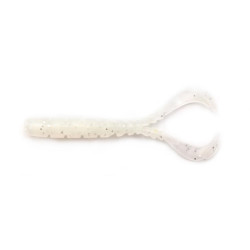 VIERME MUSTAD AJI MICRO CHIKI 4.3CM WHITE GLOW GLITTER 12BUC / PL