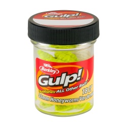 VIERMI ARTIFICIALI BERKLEY GULP HONEY WORM 33MM CHARTREUSE