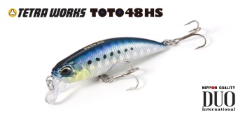 VOBLER DUO TETRA WORKS TOTO 48HS 4.8CM 4.3GR CGI0578 FULL MOON BLACK RB - Img 2