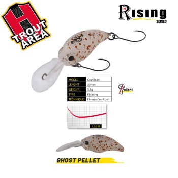 VOBLER HERAKLES ASU 35F 3.5cm 3.1gr Ghost Pellet
