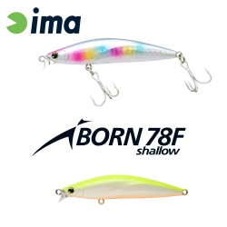 VOBLER IMA IBORN 78F SHALLOW 78MM 8.5GR 003 CHART BACK PEARL