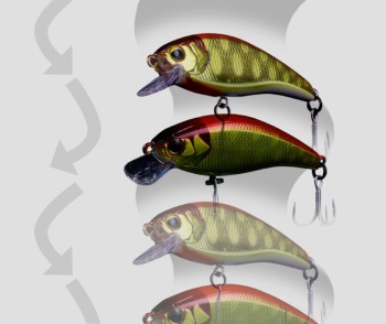 VOBLER JACKALL TRICOROLL MAI 45S 4.5CM 3.7G NATIVE YAMAME - Img 2