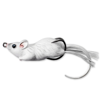 VOBLER LIVE TARGET HOLLOW BODY MOUSE WALKING BAIT 6CM/11G WHITE/WHITE