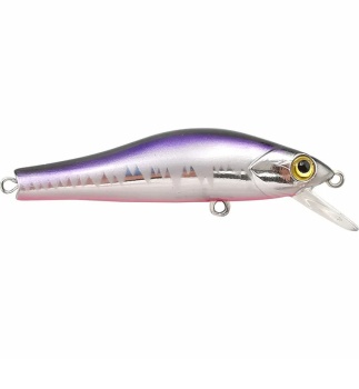 VOBLER MUSTAD SCURRY MINNOW 55S 5.5CM / 5G CHROME PURPLE BLACK