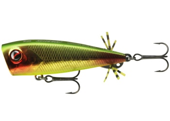VOBLER POPPER DAIWA PROREX CHINING BUG 55F 7CM/12,9G GREEN GOLD RED TAIL