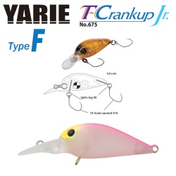 VOBLER YARIE JESPA 675 T-CRANKUP JR TYPE F 2.8MM 1.8GR CULOARE C4 STUBAKIHIME
