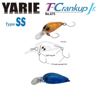 VOBLER YARIE JESPA 675 T-CRANKUP JR TYPE SS 2.8MM 2.1GR CULOARE C32 IT BLUE