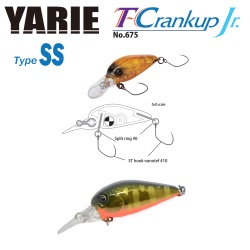 VOBLER YARIE JESPA 675 T-CRANKUP JR TYPE SS 2.8MM 2.1GR CULOARE C33 KUROKIN YAMAME MG
