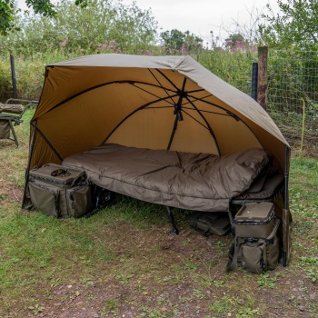 ADAPOST TIP UMBRELA AVID CARP REVOLVE 60IN OVERNIGHT BROLLY 250X180X130CM - Img 5