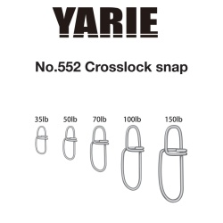 AGRAFA YARIE JESPA 552 CROSSLOCK SNAP 50LB 9BUC/PLIC