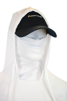 BLUZA MAJOR CRAFT UV SUN PROTECTION HOODIE 4L White - Img 3