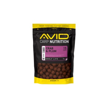 BOILIES AVID CARP CRAB & PLUM 15MM 1KG