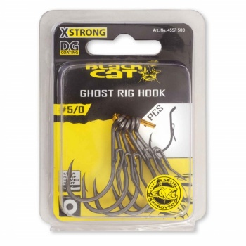 CARLIG BLACK CAT NO.6/0 GHOST RIG HOOK DG COATING