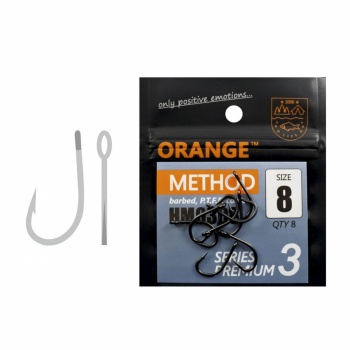 CARLIG ORANGE NO.10 METHOD HOOK SERIES 3