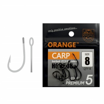 CARLIG ORANGE NO.14 CARP HOOK SERIES 5