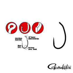 CARLIGE GAMAKATSU G-CARP SNAGGER NR.8 10BUC/PLIC